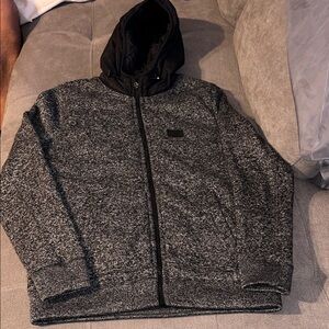 Abercrombie & Fitch Charcoal Puffer Jacket used good condition